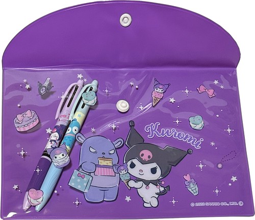 Sanrio Pocket Monsters Clear Flat Snap Button A5Size Files Pen Folder Multi Case - Picture 6 of 36