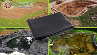 Telo Per Laghetto In PVC Nero 4x4m - Impermeabile, Resistente E Sicuro Per Pesci - Foto 6