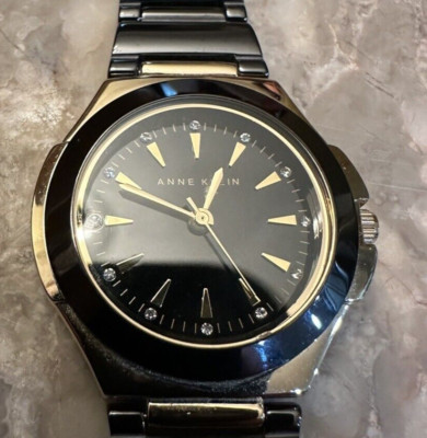 Anne Klein Women s Watch - Y121E AK/217G - Black & Gold