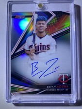 2022 Bowman's Best BRYAN ACUNA AUTO REFRACTOR RC AUTOGRAPH TWINS ROOKIE
