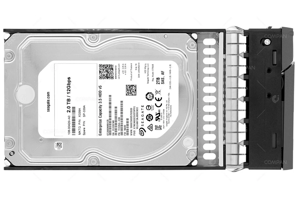 X339A NETAPP HDD 2TB 7.2K SAS 12G 3.5"/  FOR DS212C DS4246 FAS2720 FAS2620 - Image 3 of 4