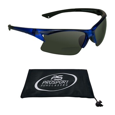 Sport Bifocal Sunglasses Safety Sun Readers Men Women Golf Cycling Wrap TR90