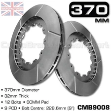 BRAKE DISCS / ROTOR 370MM X 32MM 12 BOLT (60MM PAD) 9" PCD - PAIR