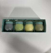Chesapeake Bay Mini Jars Candle 4 Set Sandalwood Rush Bonsai Vanilla Lead Free