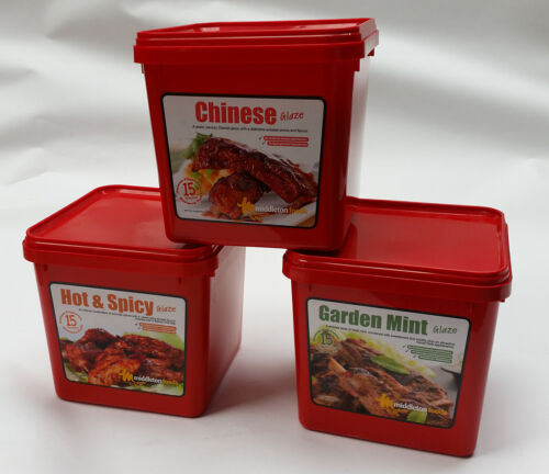 Red Tub Meat/Veg Glaze/Marinade/Coater/Seasoning/Mix 2.5kg Middleton Foods - Photo 1 sur 1