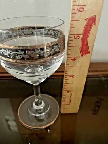 6 CHAMPAGNE COUP STEM GLASSES, CRYSTALEX, BOHEMIA-BEAUTIFUL!!! - Picture 4 of 4