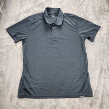 Eddie Bauer Men Polo Shirt Large Dark Grey