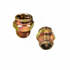 2X 5/8-18UNF Transmission Oil Cooler Adapter Connector Fit Aluminum Radiator NEW