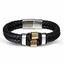 thumbnail 20 - Fashion Mens Stainless Steel Leather Bracelet Wristband Cuff Punk Bangle Jewelry