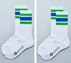 Family Mart Color White Line Socks 25-28cm Convenience Wear Set of 2 Japan
