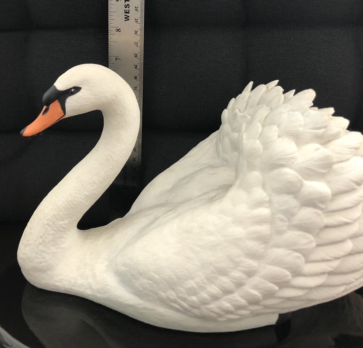 ❤★Super White Swan★上下partyまつげスーパーホワイトスワン Franklin Mint Royal Swan White Bisque Porcelain Figurine Ronald