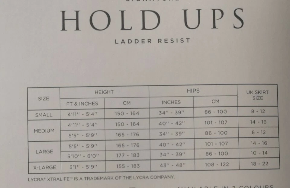 NEXT Feminine Glamour Black Lace Ladder Resist Hold-Ups Size S Italian Made — 第 3/3 张图片