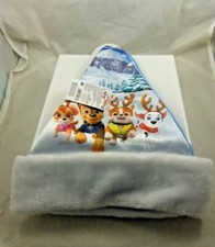 Paw patrol santa hat cap Christmas winter satin dogs reindeer Nickelodeon blue