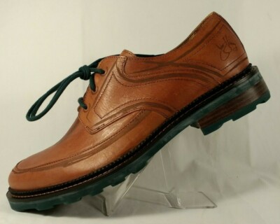 John Fluevog Dublin Brown Leather Lace-Up Derby Shoe Angel Sole Bond Welt Men 10
