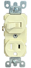 Leviton 5225 Combination Switch & Outlet 15A/...