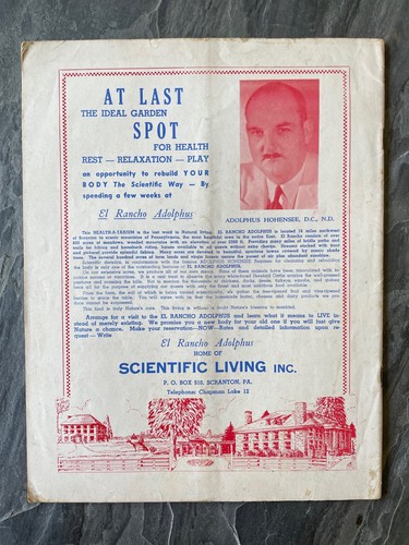 1948 NATURES PATH Health Quack Magazine Benedict Lust Naturopathy Dorothy Malone - Picture 8 of 8