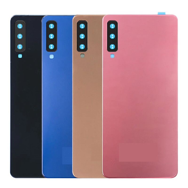 Back Rear Battery Door Cover Housing Case glass Lens For Samsung A7 2018  A750 F