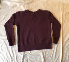 Kirkland Signature Purple Thermal Medium Cotton Blend Sweatshirt