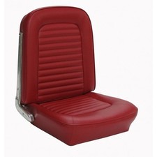 Mustang Seat Upholstery Standard Full Set W Bucket Fastback 1964 1965 Black