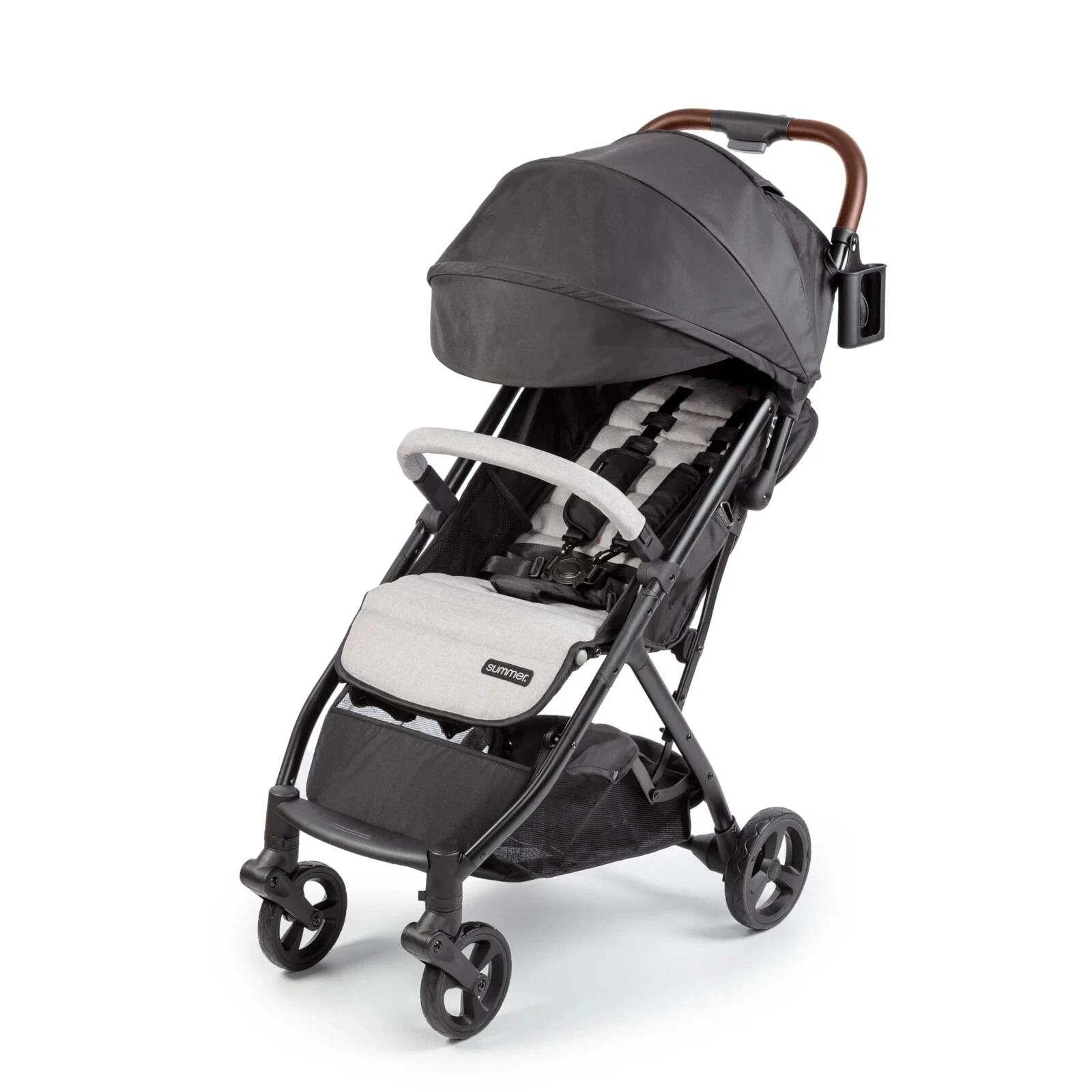 Ingenuity 3Dquickclose CS+ Compact Fold Stroller with Oversized Canopy Gray