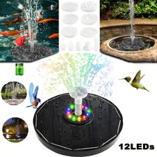Upgrade Solar Water Fountain Pump 12 LED Ligh...
