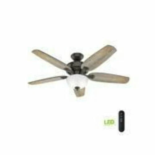 Hunter Channing 54" Express Indoor Noble Bronze Ceiling Fan Remote Light Kit - Image 4 of 4