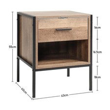 Oak Grey Wooden Coffee Table TV Unit Stand Bedside Table Hallway Console Table