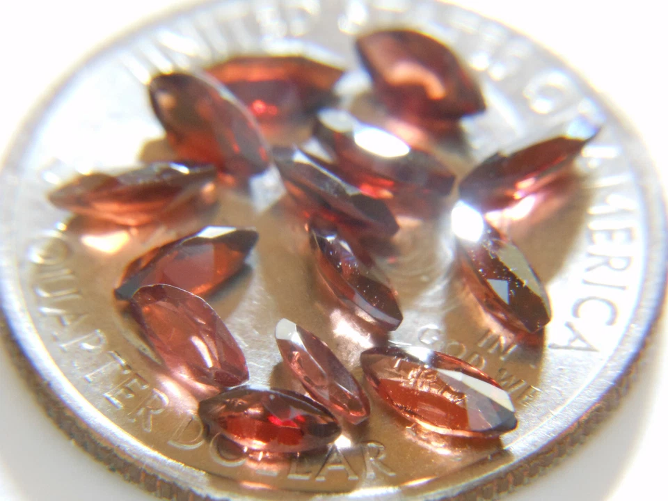 Garnets .26 ct, 14 each 3.64 ctw, USA 20 Year Vendor, Marquise Cut - Image 2 of 4