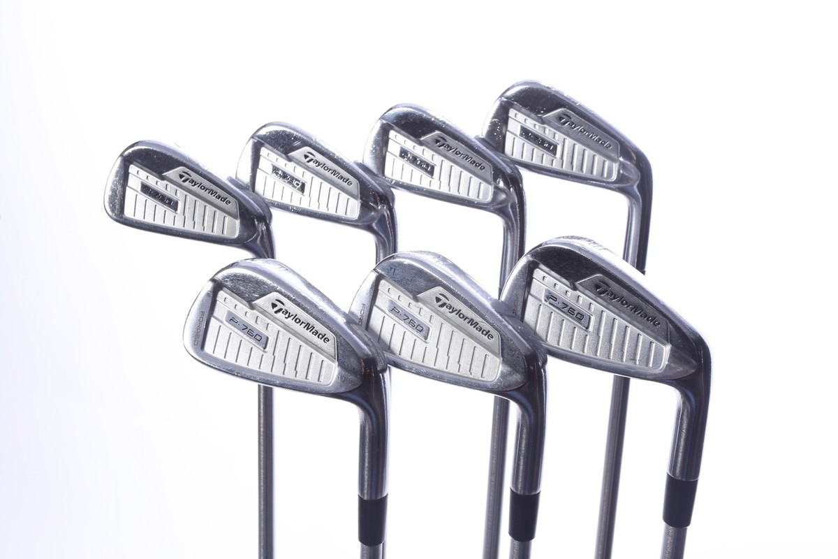 TaylorMade P760 Iron Set 4-PW -0.5 in Stiff Flex Steel Shaft Good