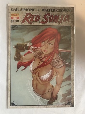 Dynamite Red Sonja Single Issue Comic Book - Gail Simone, Walter Geovani Cover
