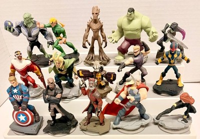 DISNEY INFINITY 2.0 MARVEL HEROES & VILLIANS + GUARDIANS FIGURES  LOT OF 15