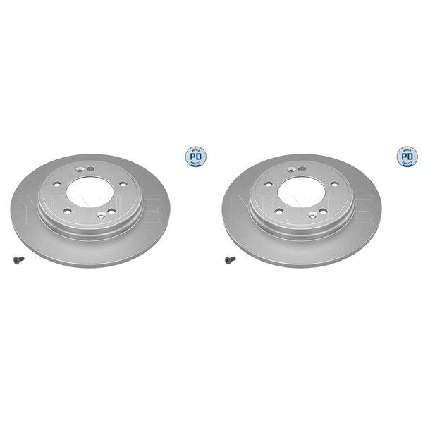 2X MEYLE-PD 262Mm Bremsscheiben Hinten Passend FüR Hyundai Elantra I20 Ioniq KIA-image