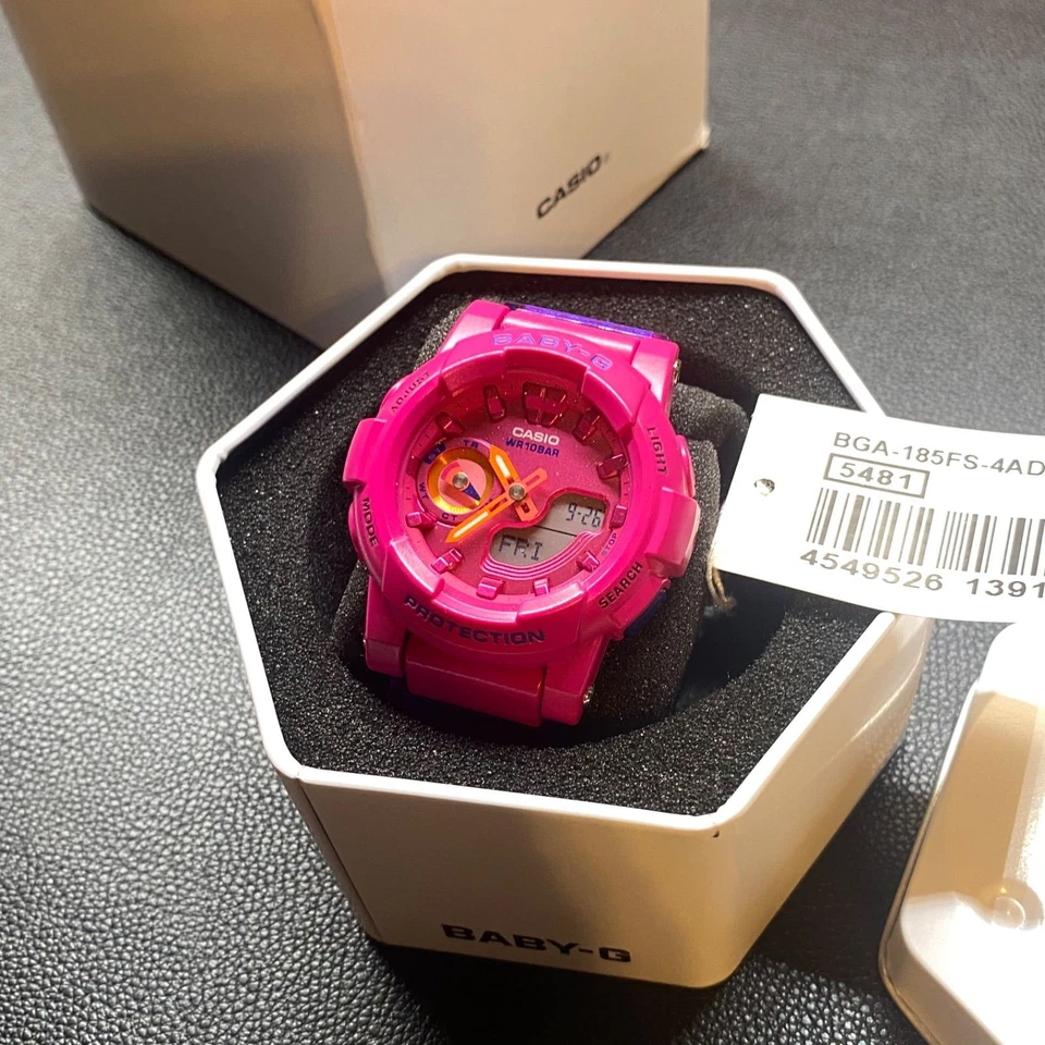 Casio BGA-185FS-4ADR Baby-G Women's Watch Pink Stylish Durable Design - Image 3 of 4