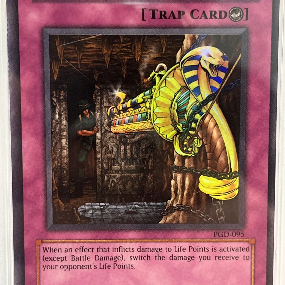 PSA Mint 9 Yugioh Barrel Behind the Door PGD-095 Holo Card Vintage 2003 Graded - Image 3 of 3