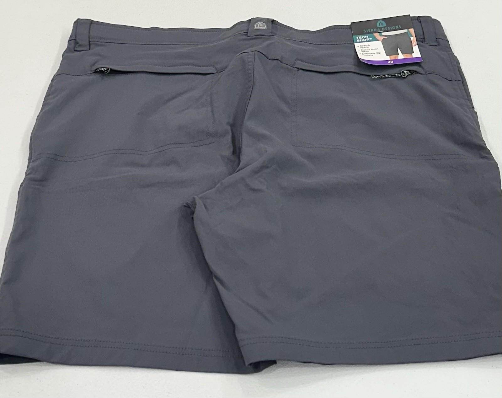 Sierra Designs Men's Tech Shorts, Blue, Size 40