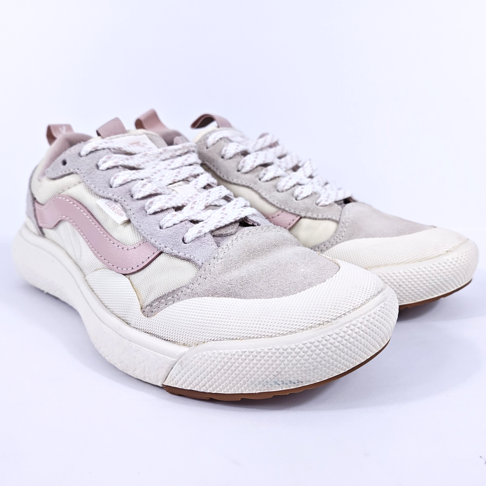 Vans UltraRange EXO-SE Women's 7.5 Cushioned Sneakers Shoes White Pink