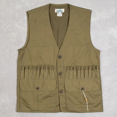 Vintage Steppweste Jacke Medium Herren 80er Jahre grün Gilet