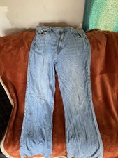 Aeropostale Women  s Jeans Size 14 NWT High Rise Wide Leg Light Wash 65 MSRP
