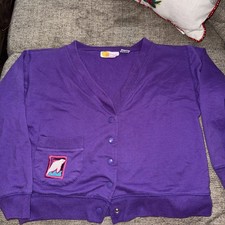 Vintage Southern Classics Youth Purple Sweater/Cardigan Sz L 6x 
