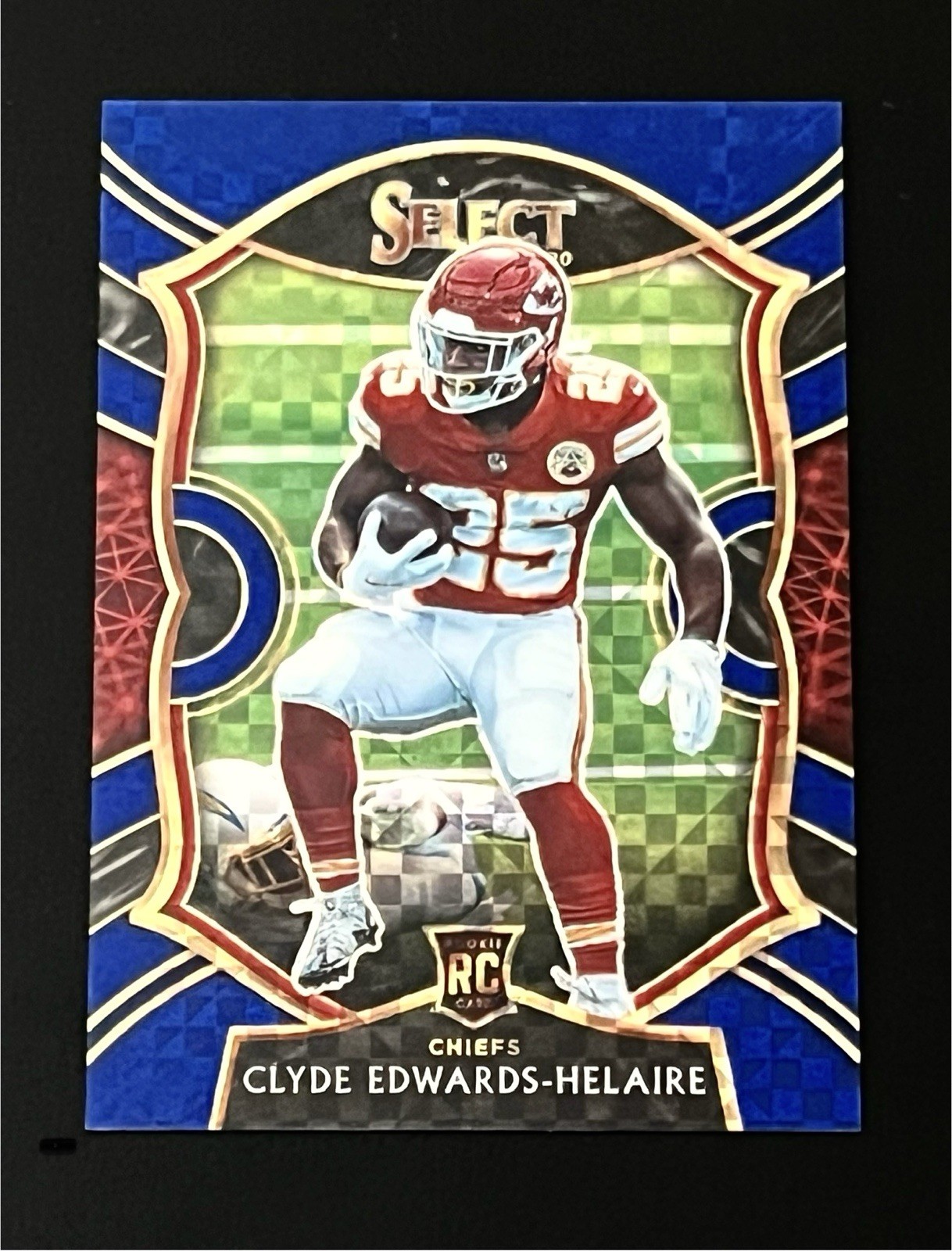 2020 Panini Select Blue Checkerboard #54 Clyde Edwards-Helaire RC #/175