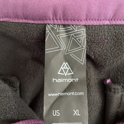Haimont Women's Soft Shell Winter Hiking Pants Fleece Lined W/ 6 Pockets Purple - Picture 7 of 10