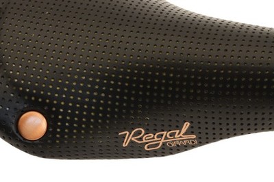 Selle San Marco Regal Girardi PERFORATED BLK Leather Saddle Copper