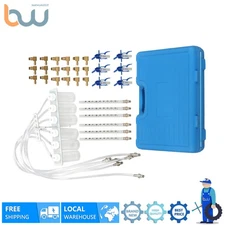 Diesel Injector Flow Meter Tester Common Rail Adaptor Test Tools Kit 6 Cylinder