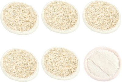 6 Pack Exfoliating Facial Sponge Natural Loofah Face Scrubber Exfoliating Facial