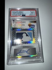 2023 Leaf Trinity Junior Caminero PSA 9 / AUTO 10 Signature Logo Patch Auto 1/1
