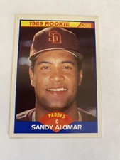 1989 Score #630 Sandy Alomar Jr. Rookie Card San Diego Padres RC. rookie card picture