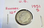 1951 S San Francisco Roosevelt Dime US 90% Silver 10c 10 CENTs  Coin 📸AS PICX📸 — photo 1