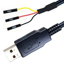 6 Feet USB to TTL-232R-RPI 3.3V Adapter Cable, FT232 USB to TTL Serial UART C...