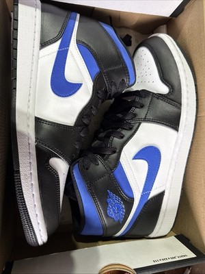 Air Jordan 1 Mid White/Racer Blue-Black 2021