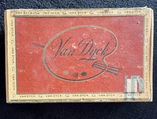 Vintage Van Dyck Cigar Box Pressed Cardboard Advertising General Cigar Co.